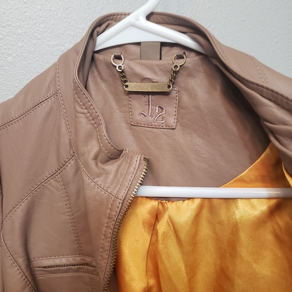J2 leather light brown jacket - Picture 2 of 4